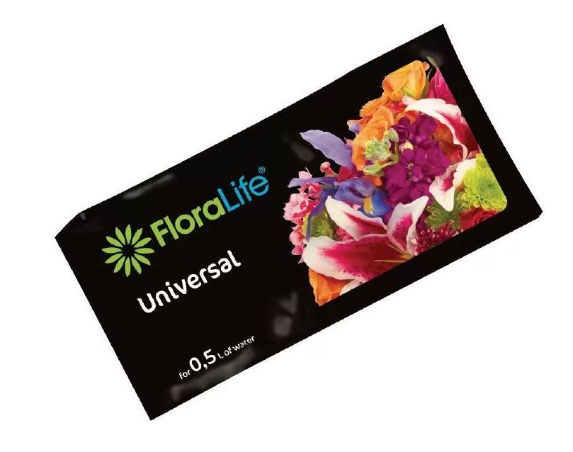 Floralife Flower Food CLEAR Порошковая подкормка для срезанных цветов, пакетик 5 гр. (50 шт./уп.)
