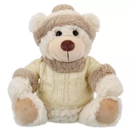 Игрушка мягконабивная ТМ "Relana" Мишка в шапочке и свитере, 20 см, в/п 20*15*13 см