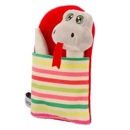 Игрушка мягконабивная ТМ "Relana" Змейка светло-серая в мешочке, 35 см, в/п 20*12*6,5 см