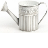 Декоративное кашпо-лейка 28XD11,5XH11CM, св.серый, металл