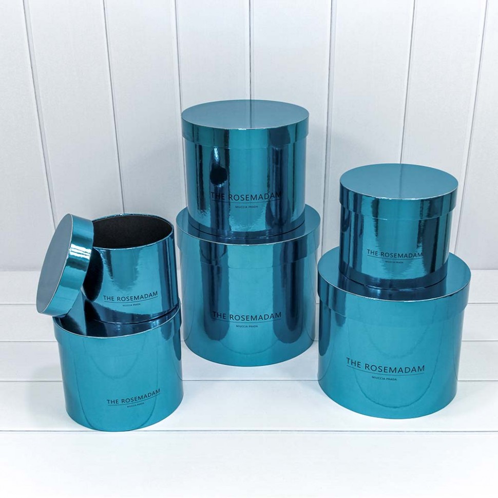 Коробки Цилиндр Набор 6 в 1 25×22,5 "The Rosemadam" Синий