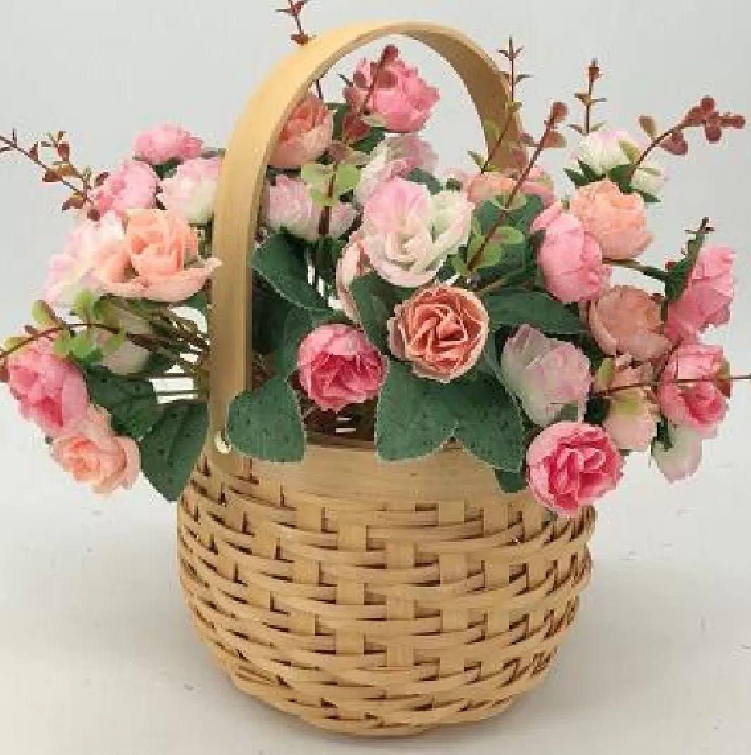 Корзина плетеная (секвойя), 16x13/26, 1 шт., натур.