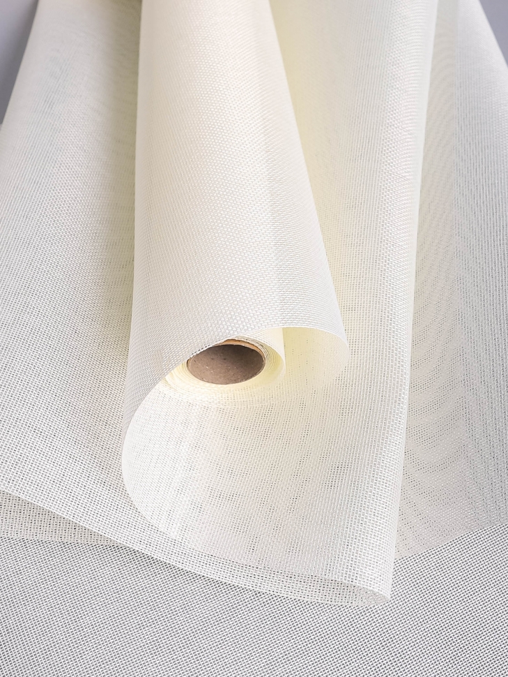 Лен искусственный 47см х 4,5м кремовый