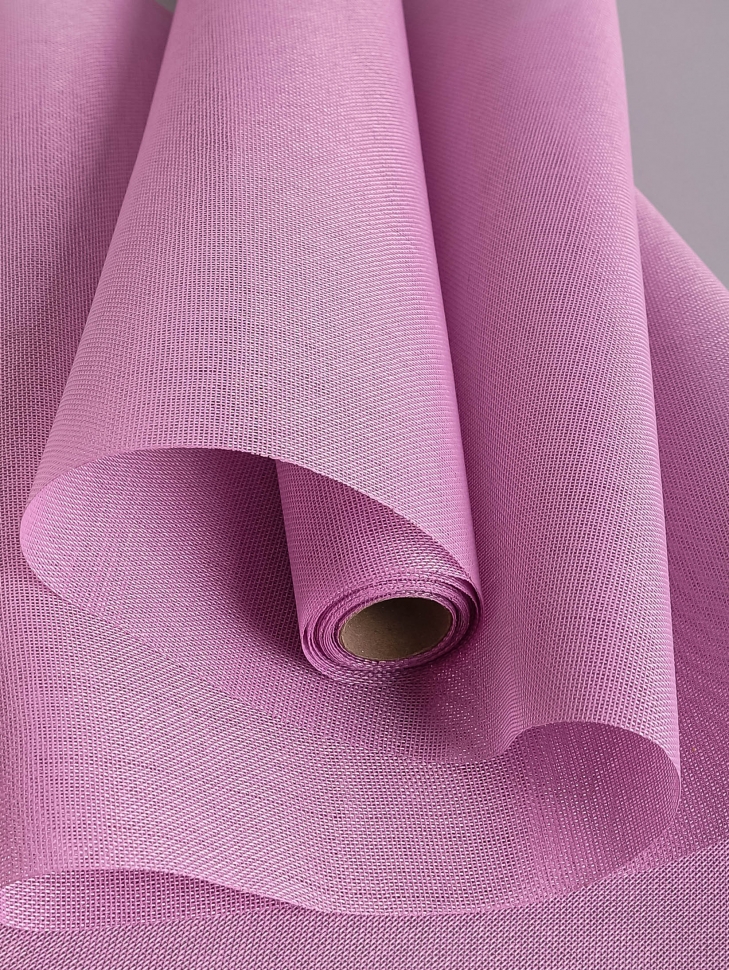 Лен искусственный 47см х 4,5м лавандово-розовый