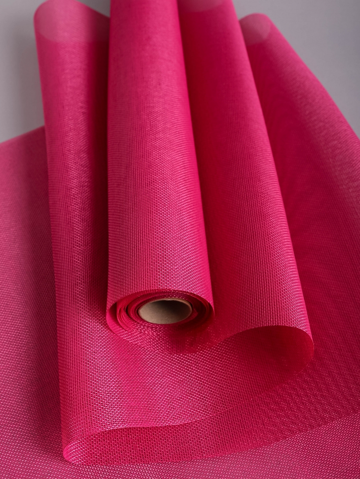 Лен искусственный 47см х 4,5м розовый