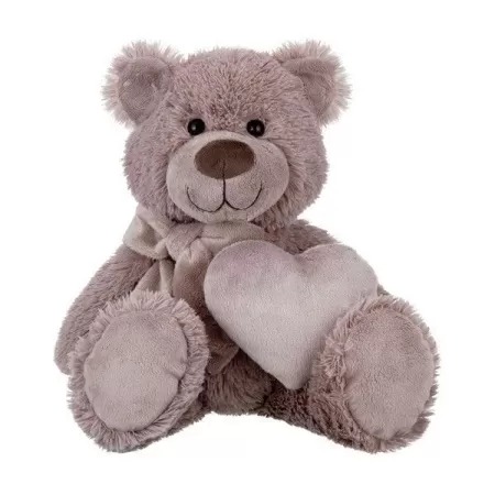 Игрушка мягконабивная ТМ "Relana" Мишка с бантом и сердцем, 18 см, в/п 18*10*10 см