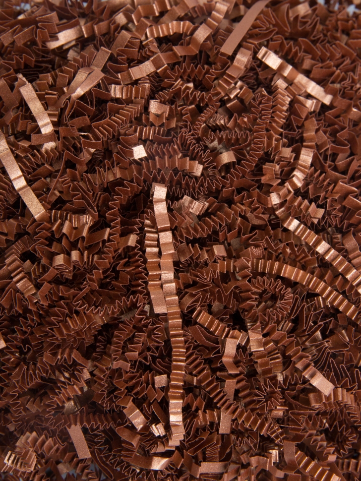 Наполнитель флористический бумажный 50 г Majestic бронзовый