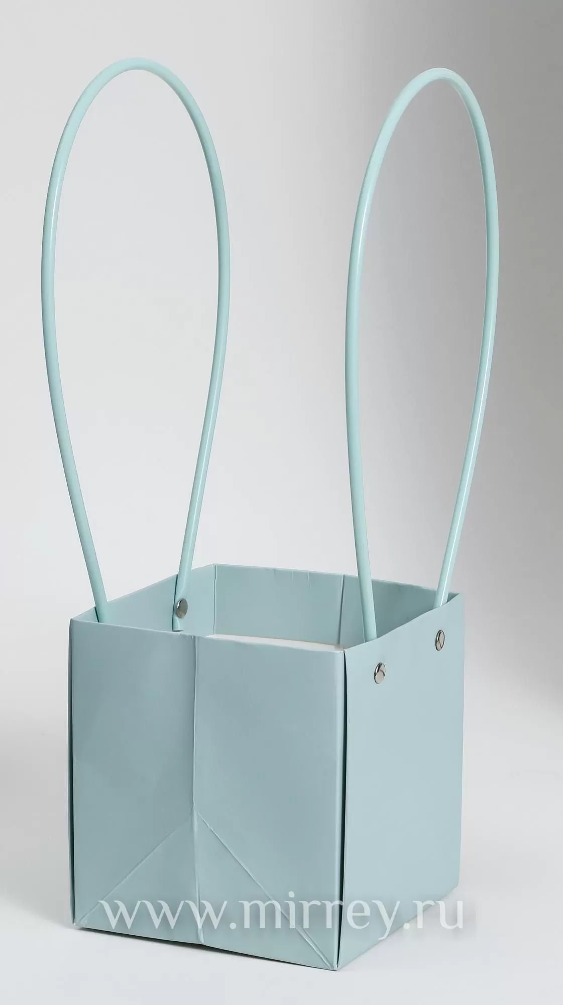 Пакет подарочный "Мастхэв", 12,5х11,5х12,5 см, тиффани лайт (5 шт.)