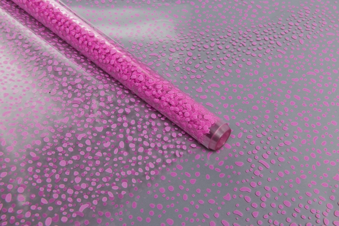 Пленка цветная Мошка 70см розовый