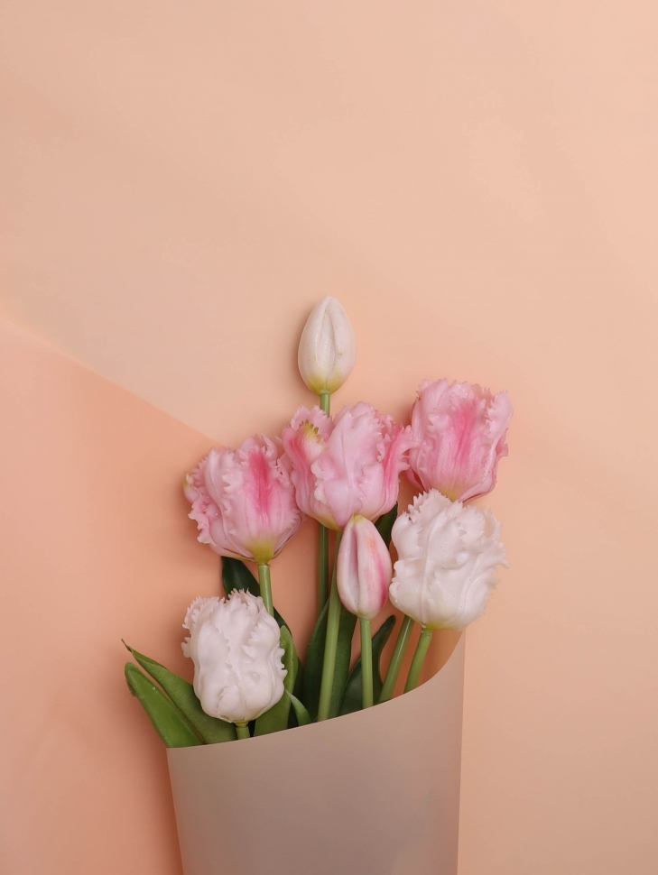 Пленка матовая 40мкм 58см х 10м Воздух абрикосовый