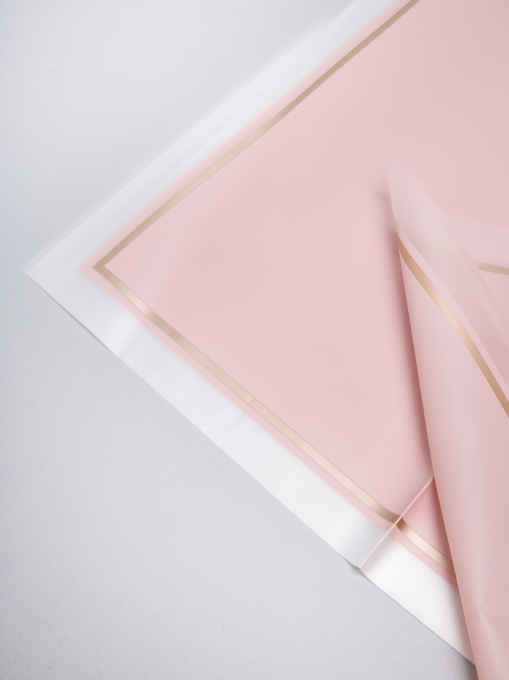 Пленка матовая 58 × 58 см 10 листов РЦ кант 50 персик