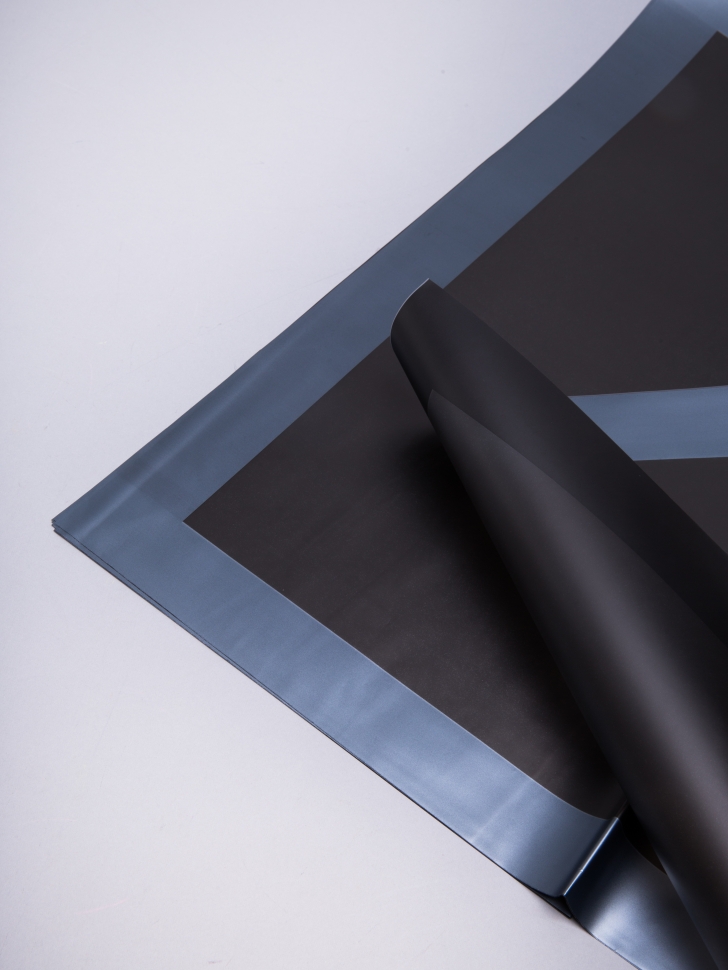 Пленка матовая 58 × 58 см 10 листов кант 13 черный