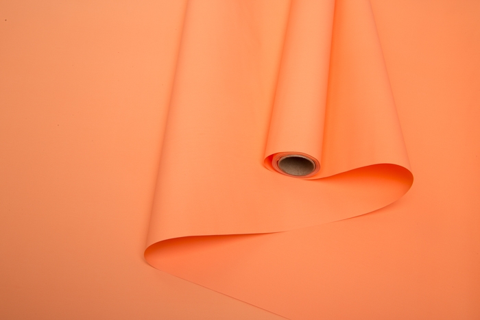 Пленка матовая Пастель 58 см × 10 м на втулке, оранжевый пастель РЦ