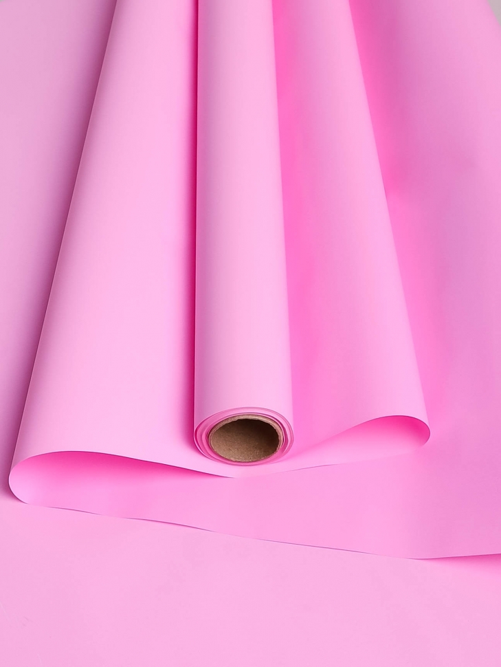 Пленка матовая Пастель 58 см × 10 м на втулке, розовый жемчуг