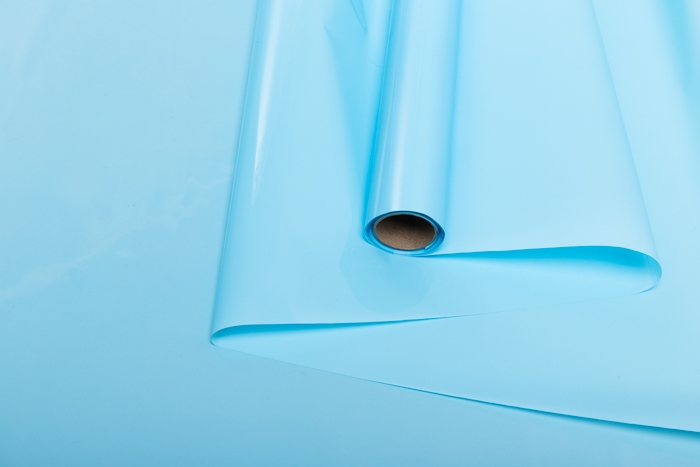 Пленка матовый Лак двухсторонняя 70 см × 10 м голубой