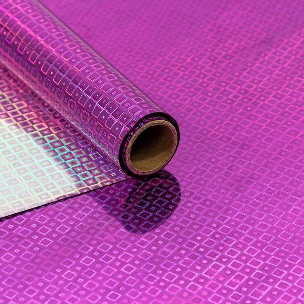 Плёнка 0,7*8,33м Голография 40мкм Фиолетовый