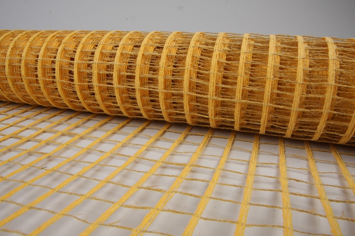 Сетка натуральная крупная ячейка 53 см*5 м желтая