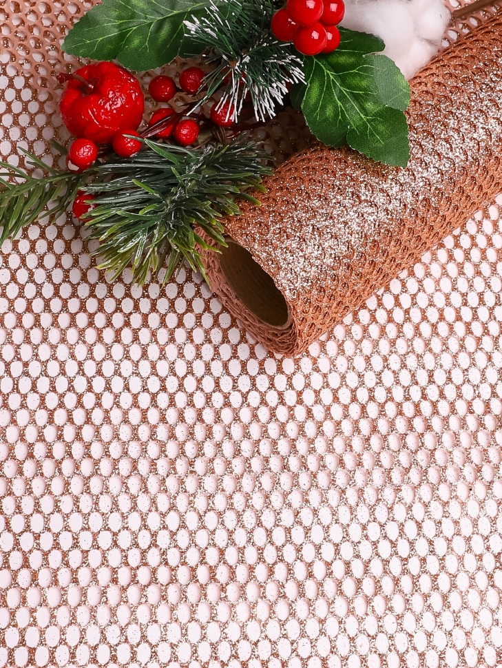 Сетка Соты 48 х 5ярд пудровый