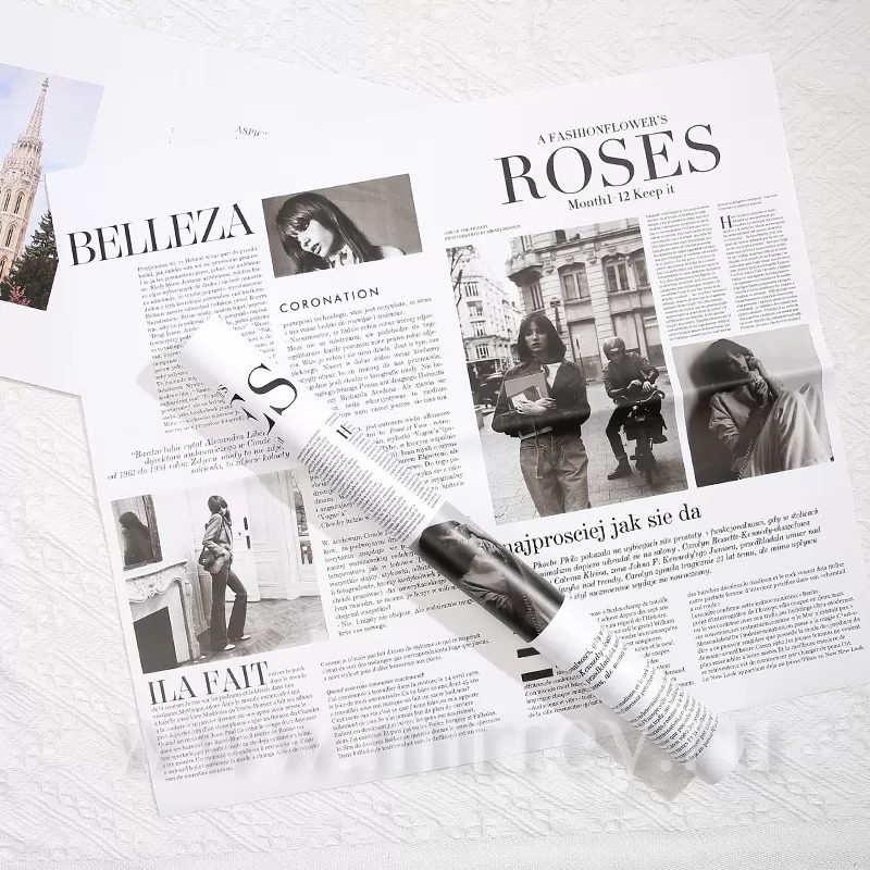 Упак. материал флористическая пленка "Эколоджи ", 50 см х 58 см, 20 листов/упак., белый