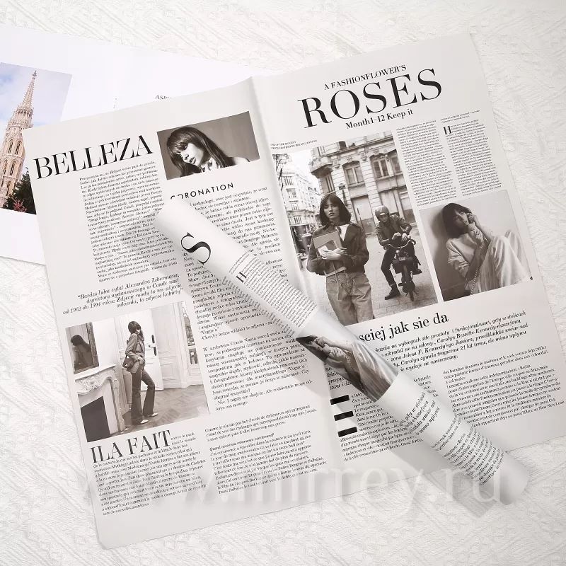 Упак. материал флористическая пленка "Эколоджи ", 50 см х 58 см, 20 листов/упак., серый