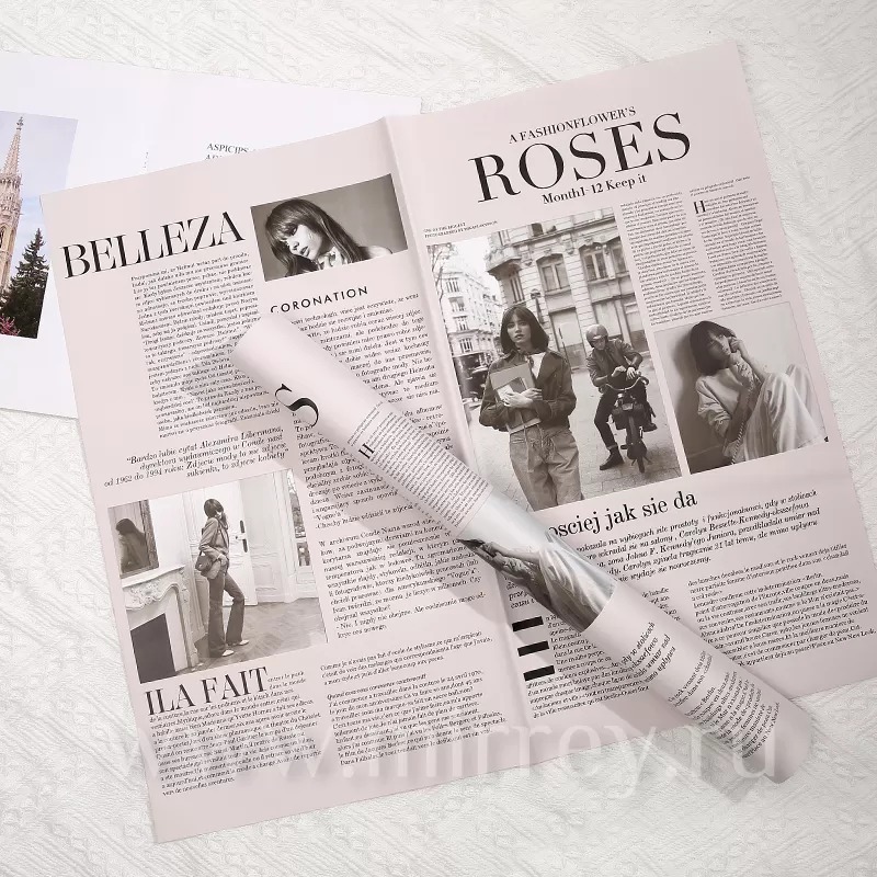 Упак. материал флористическая пленка "Эколоджи ", 50 см х 58 см, 20 листов/упак., светло-розовый