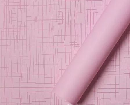 Упак. материал флористическая пленка "Матрица", 65 мкр, 58 см × 10 м, светло-розовый