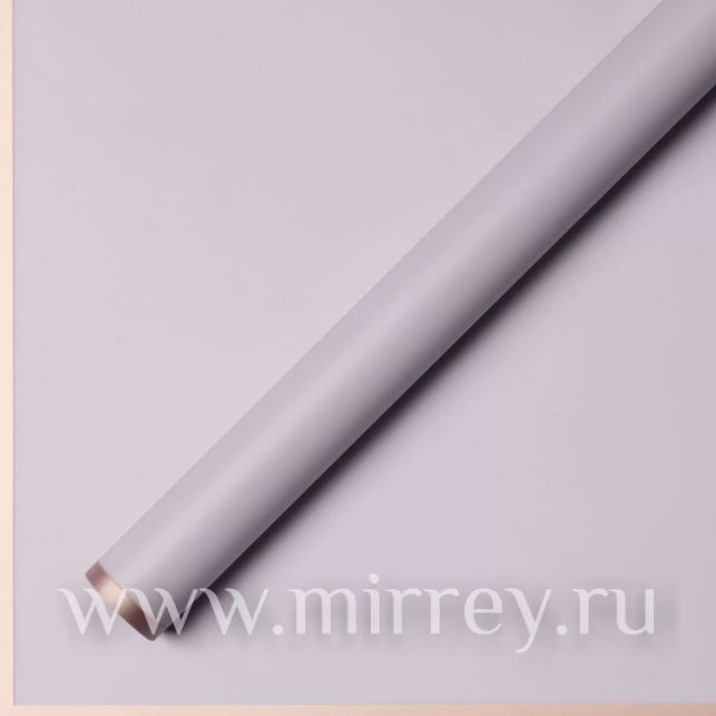 Упак. материал флористическая пленка с каймой, 58 см × 58 см, 20 листов/упак. пастельно-сиреневый