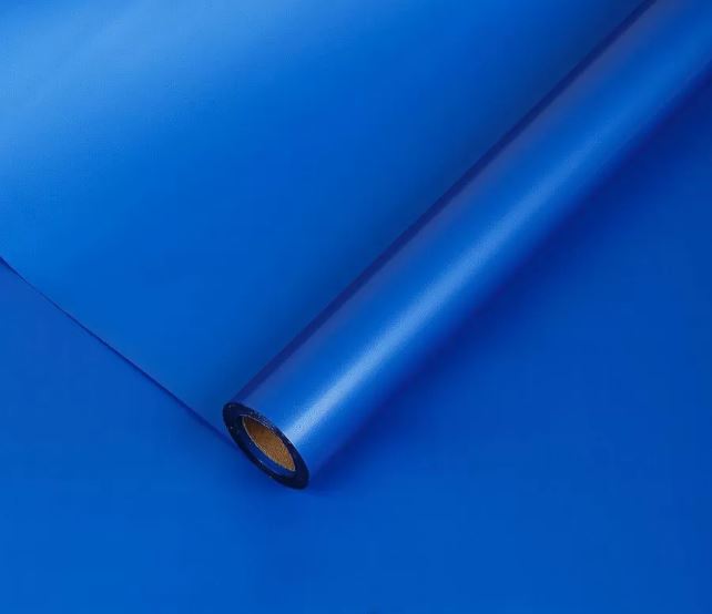 Упак. материал флористическая пленка "Самая нужная", 55 мкр, 58 см × 10 м, королевский синий