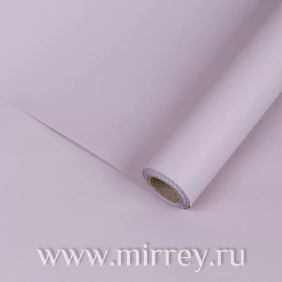 Упак. материал флористическая пленка "Самая нужная", 55 мкр, 58 см × 10 м, пепельно-сиреневый