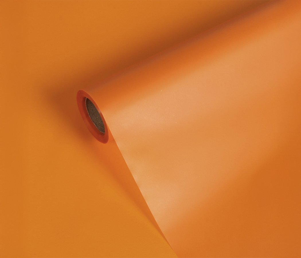 Упак. материал флористическая пленка "Vogue" 50 мкр, 60 см х 10м, оранжевый