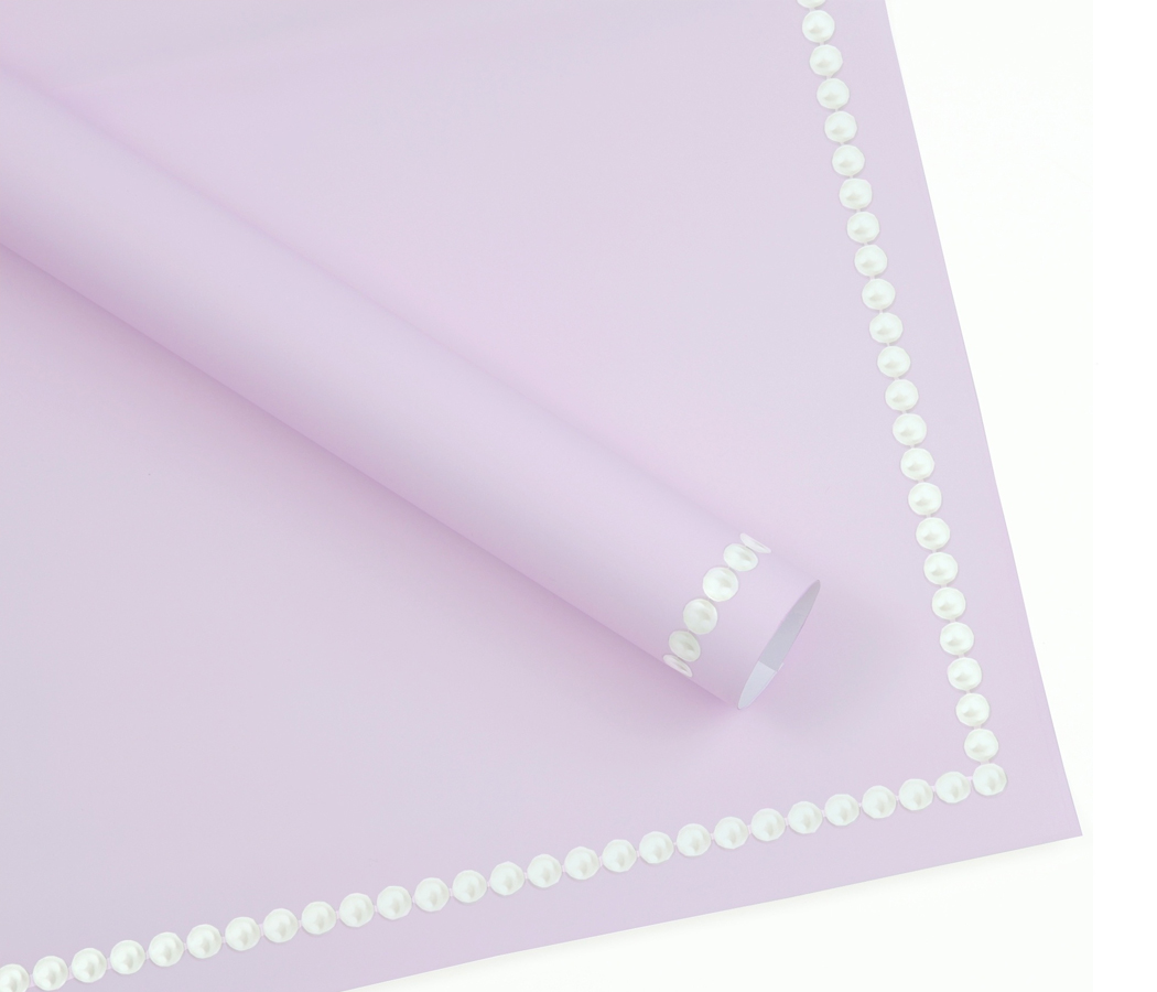 Упак. материал флористическая пленка "Жемчужное ожерелье" 65мкр 58 см х 58 см 20 лист/упак. сирен