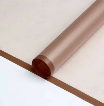 Упак. материал "Листовая пленка с каймой", 58 × 58 см, 20 листов/упак., карамельный