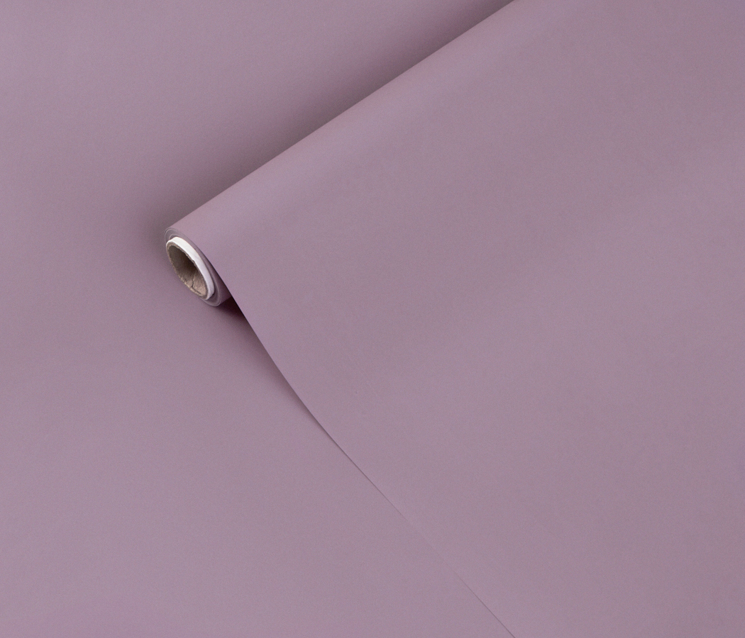 Упак. материал матовая пленка "Фаворит" однотонная, 50 мкр, 50 см х 10 м, лиловая орхидея