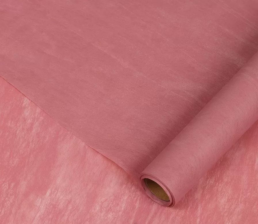 Упак. материал "Шелковолокно" 59 см × 10 м коралловый