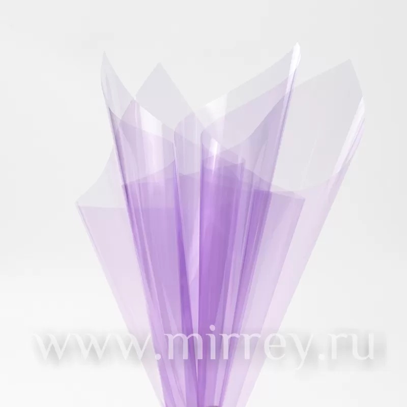 Упаковочный материал флористическая пленка "Звездная пыль", 60 см х 10 м, лаванда